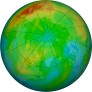 Arctic ozone map for 2024-12-18